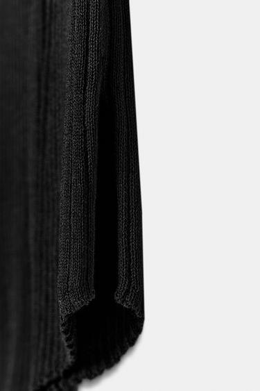 ASYMMETRIC RIB KNIT TOP - Black by Zara - Image 5