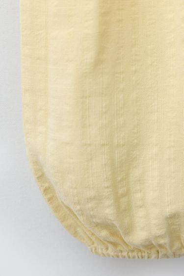 SALOPETTE LONGUE À POMPONS - Jaune clair de Zara - Image 3