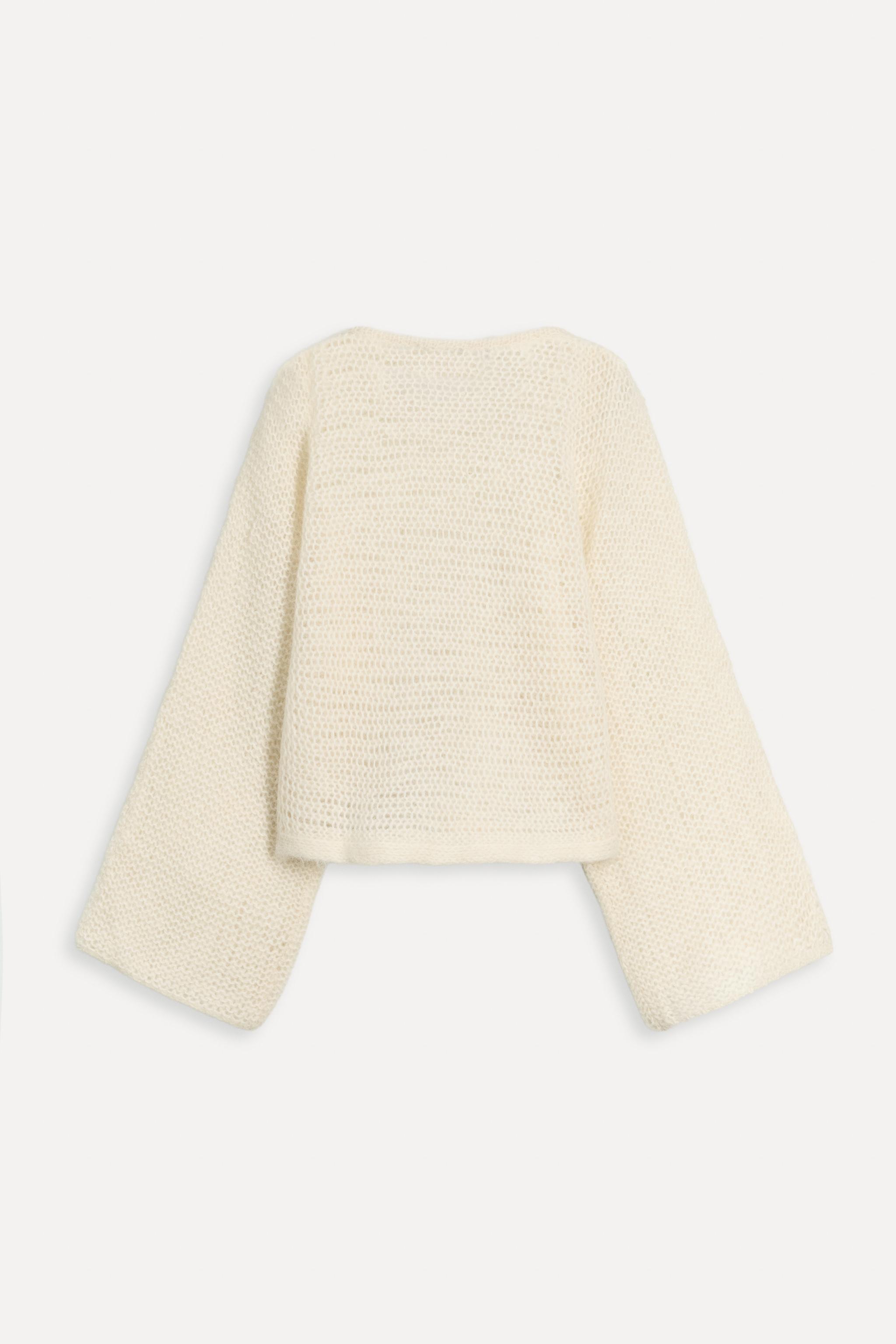 【破格！】PLAN C alpaca knit sweater Light Gray Alpaca Sweater, Woman Alpaca Sweater Cardigan