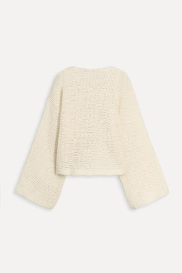 ALPACA BLEND SWEATER 50TH ANNIVERSARY - Ecru by Zara - Image 3
