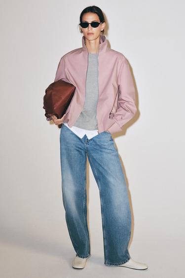 CHAQUETA CUELLO SUBIDO ZW COLLECTION - Malva empolvado de Zara