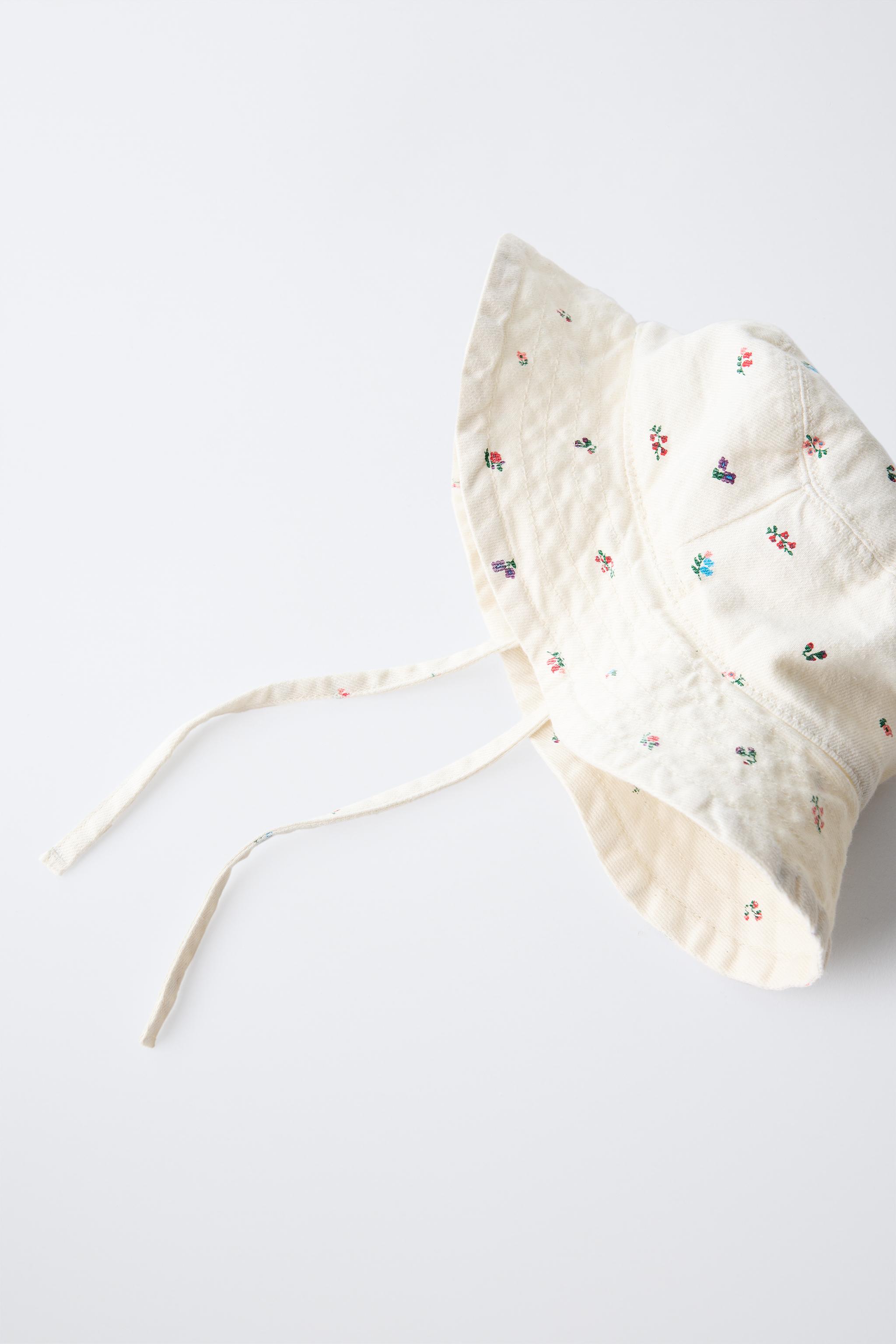 FLORAL TWILL HAT - Ecru | ZARA United States