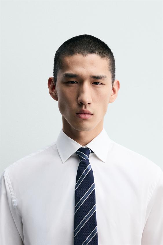 100% SILK STRIPED TIE