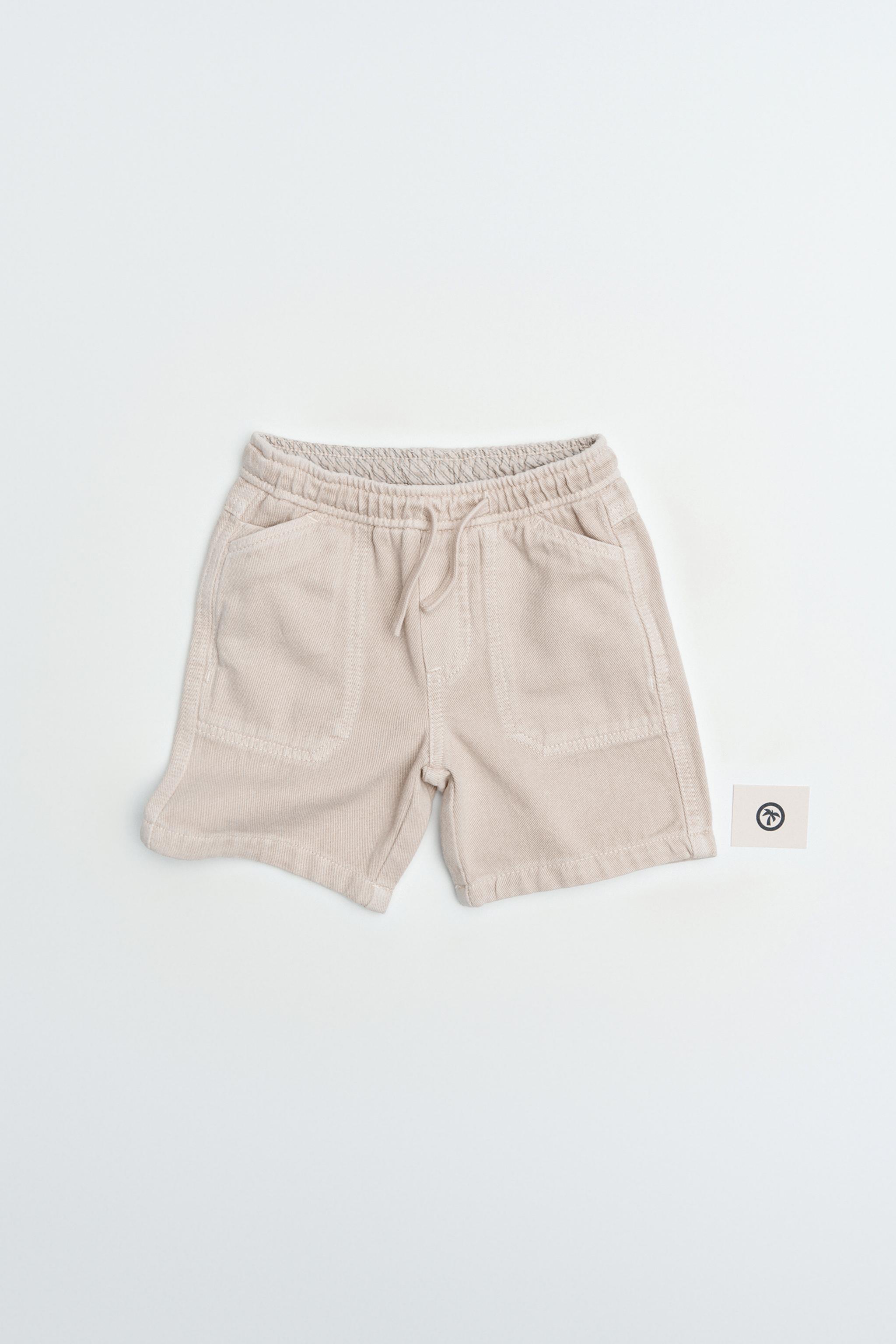 COMFY TWILL COTTON LINEN SHORTS - Ecru | ZARA Canada