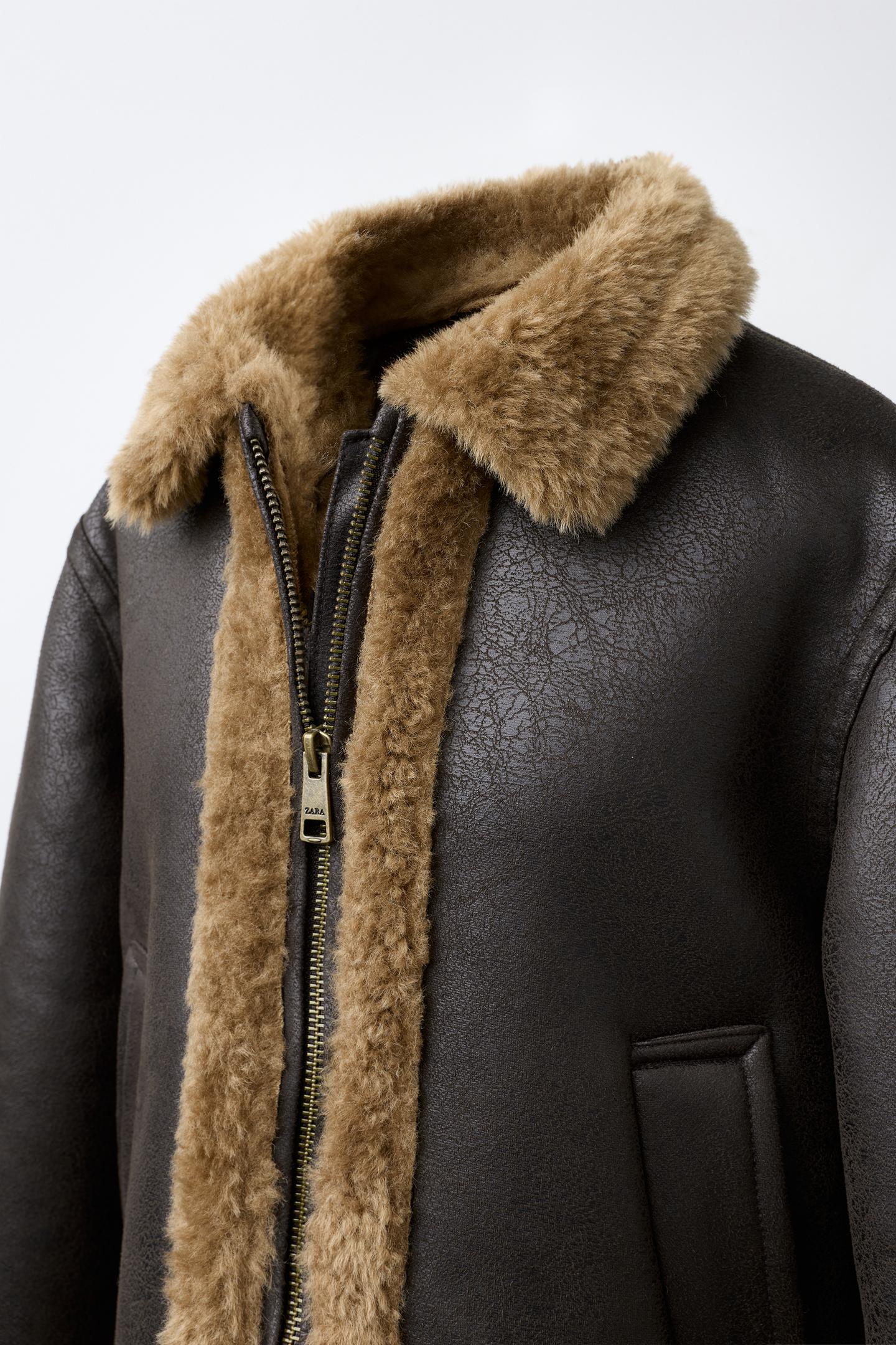 Детская куртка Zara Double-Faced, цвет: Коричневый — фото 5