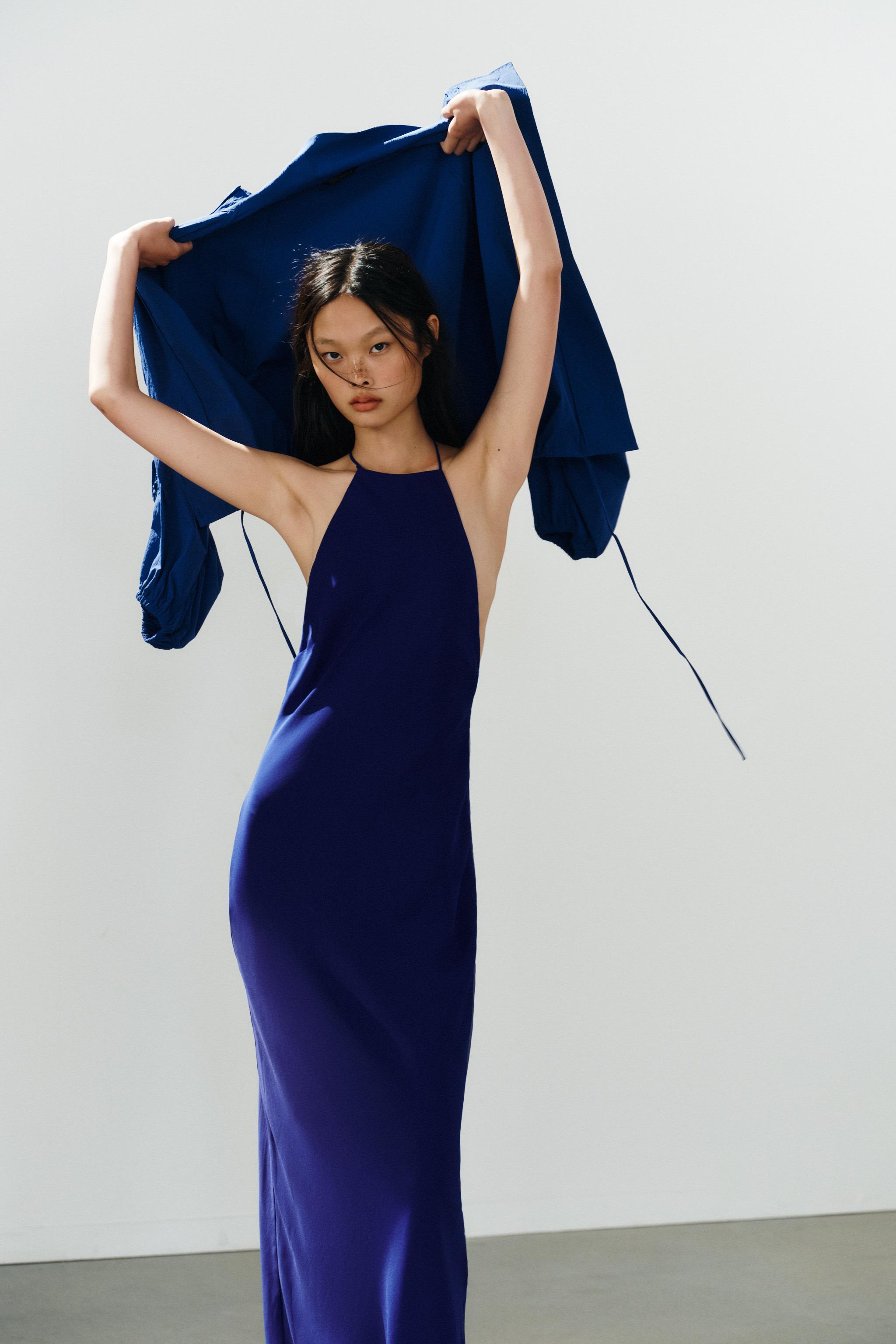 LONG HALTER DRESS