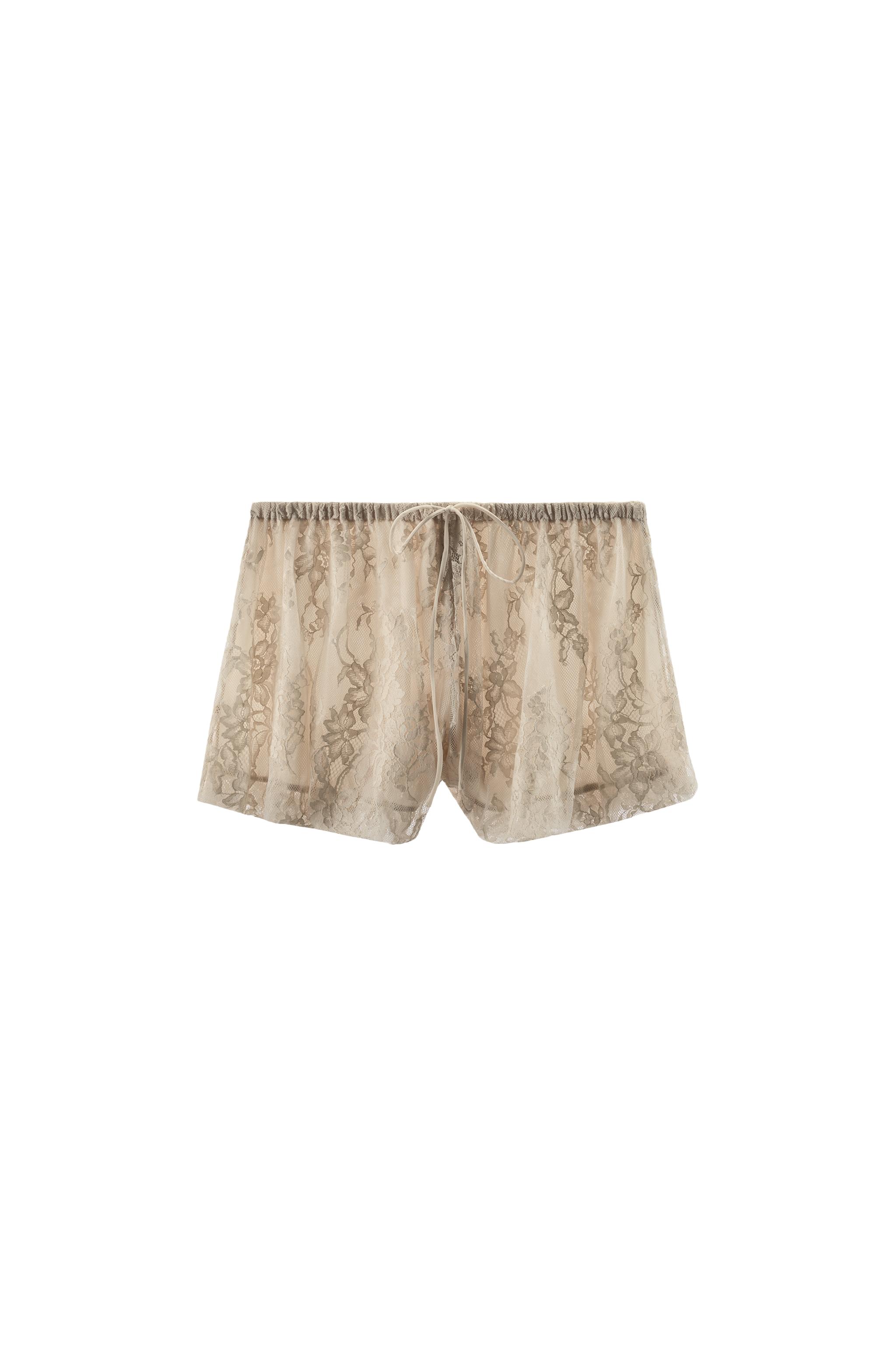 LACE SAROUEL SHORTS - Ecru | ZARA South Africa