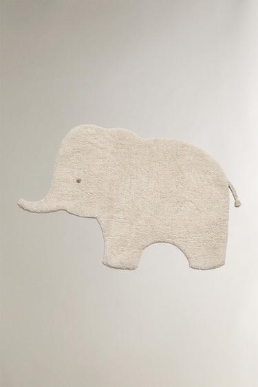 CHILDREN'S ELEPHANT BATH MAT - Grey by Zara - Image 0