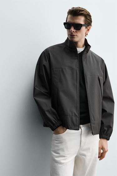 LIGHTWEIGHT WATER-REPELLENT TECHNICAL JACKET - Taupe grey by Zara - Image 5