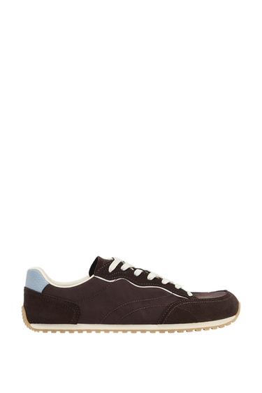 CONTRAST BAREFOOT TRAINERS - Brown by Zara