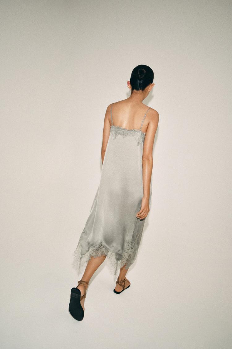 Vestido midi de encaje ZW COLLECTION 3