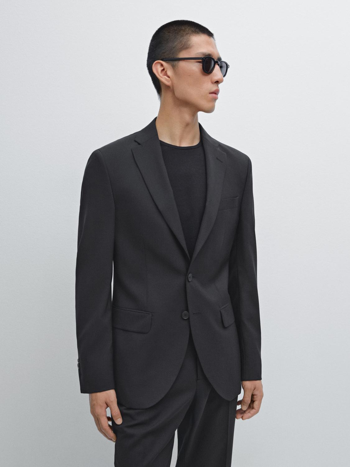 100% wool suit blazer