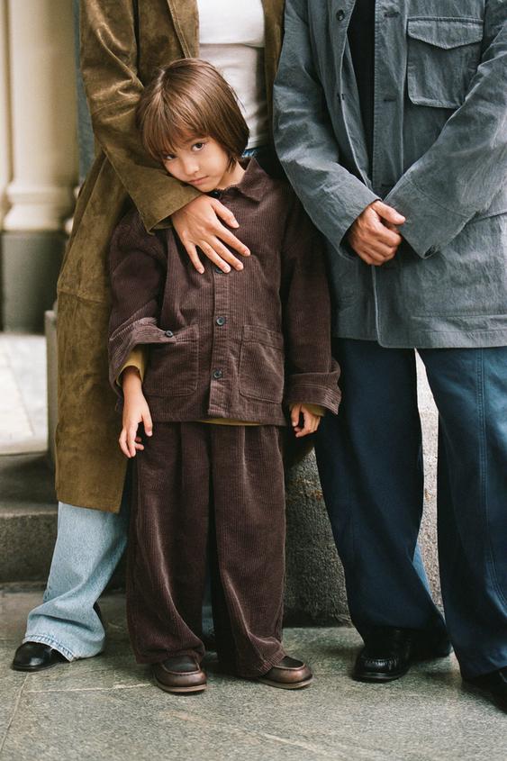 CORDUROY BALLOON TROUSERS - Brown by Zara - Image 0