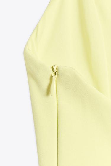 TOP ÉLASTIQUE PÉPLUM - Jaune citron de Zara - Image 5