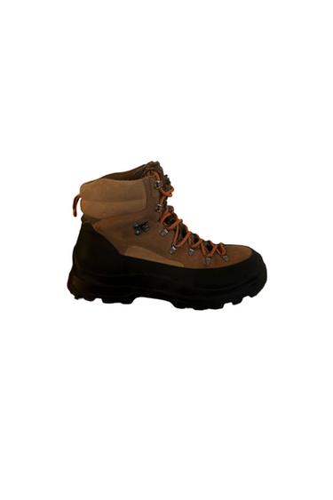 CHUNKY SOLE MENS TREKKING BOOTS MULTIPLE LACES
