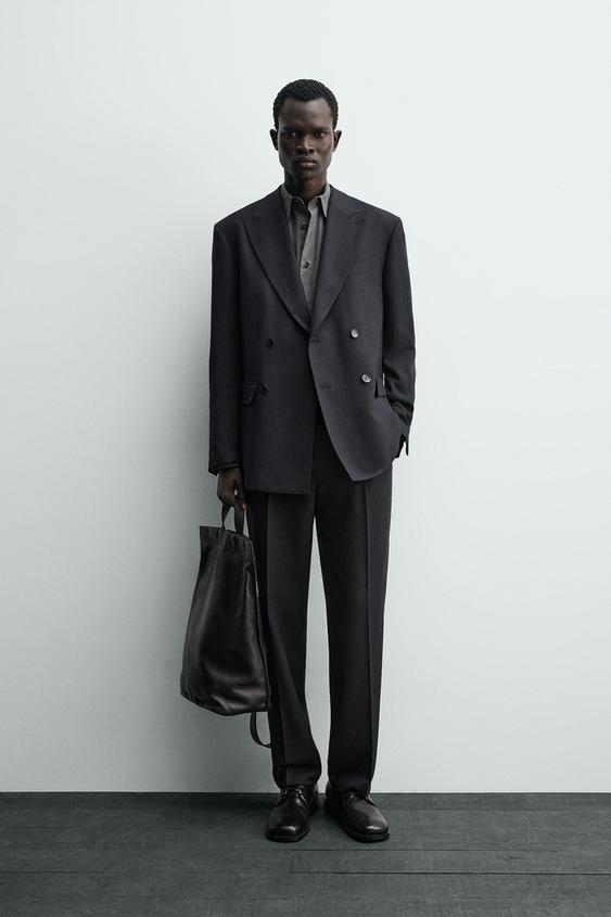 REGULAR FIT SUIT PANTS