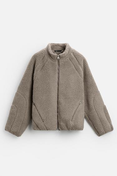 Zara FLEECE JACKET X ALL CAPS STUDIO - Beige