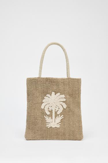 Zara SHOPPER BAG - Light beige