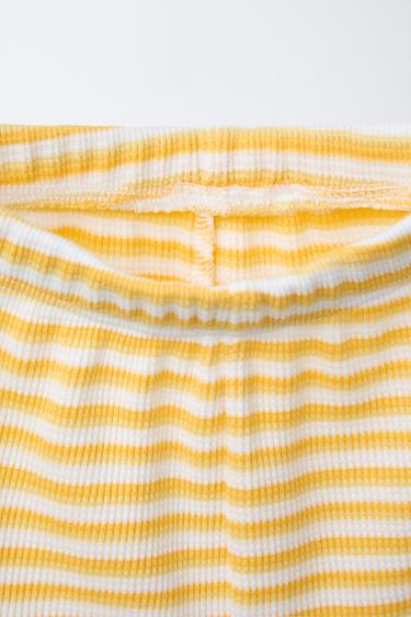 STRIPED WAFFLE TEXTURE T-SHIRT AND BERMUDA SHORTS SET - striped by Zara - Image 4