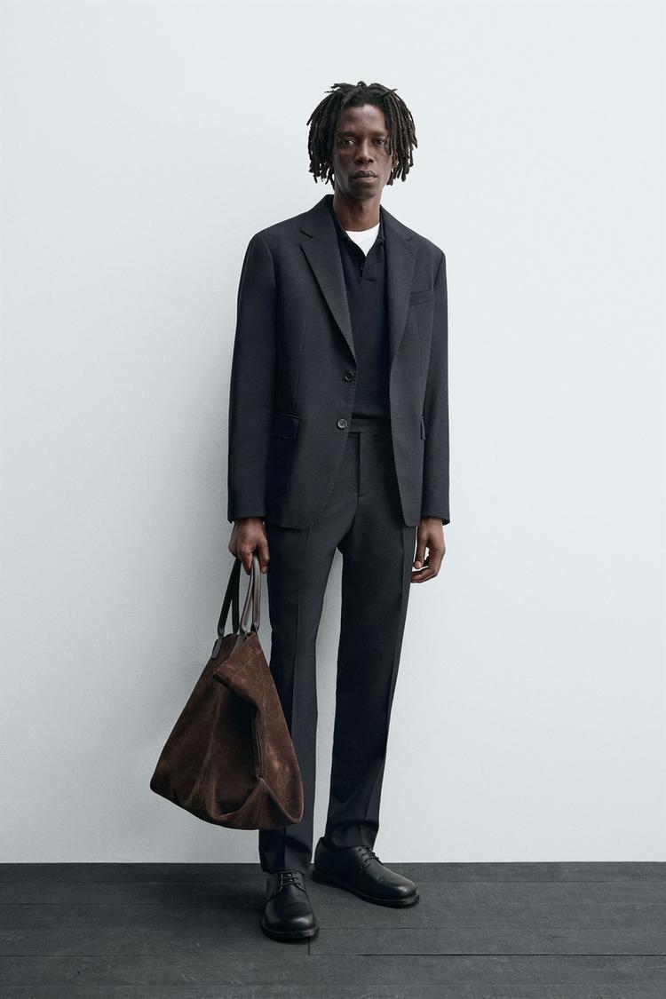 BLAZER TRAJE 100% LANA Marino ZARA Mexico