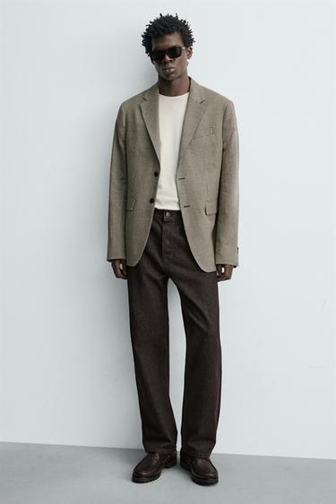 CHAUSSURES BATEAU EN CUIR - Marron de Zara - Image 1
