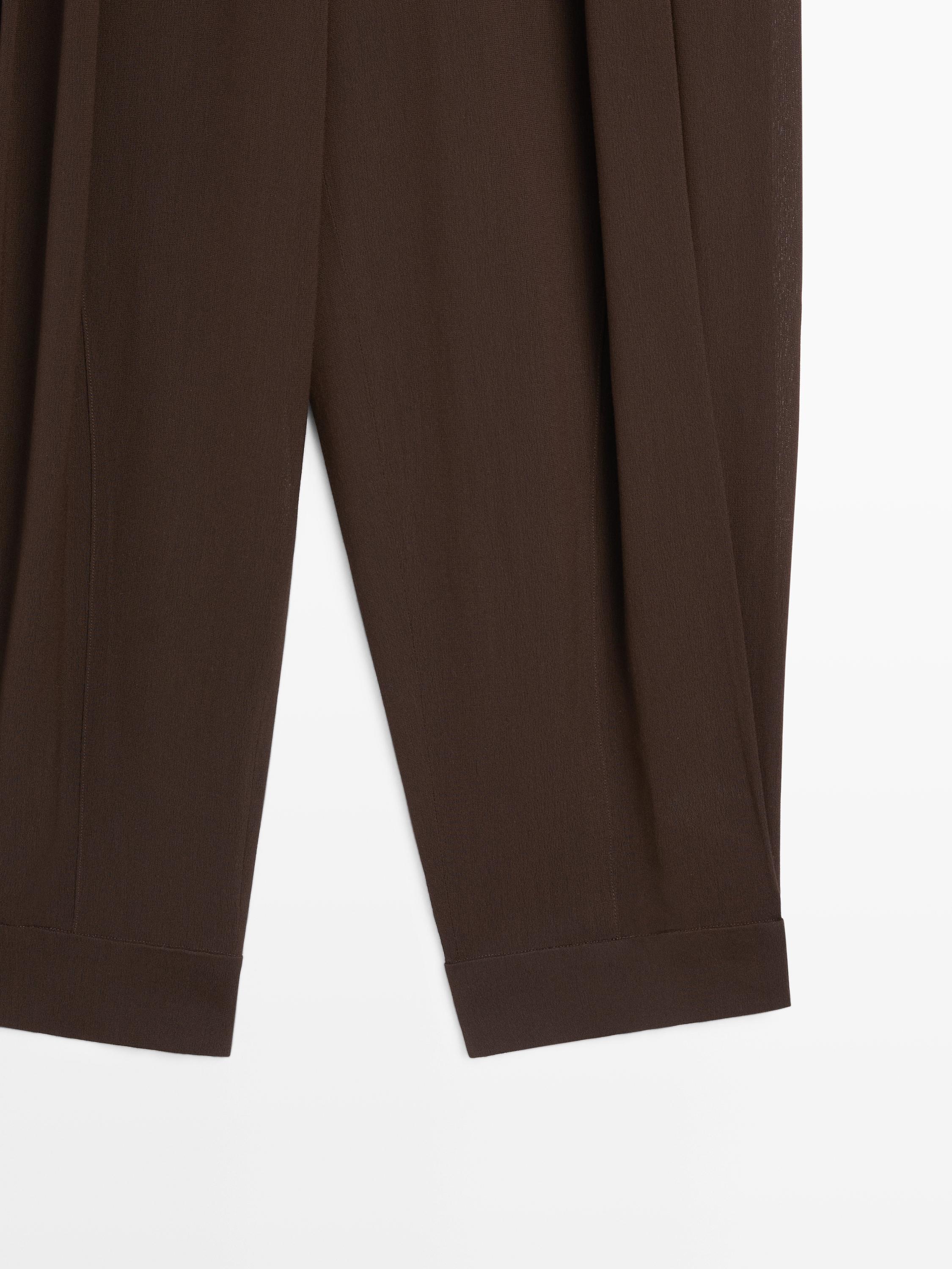 Darted sarouel trousers