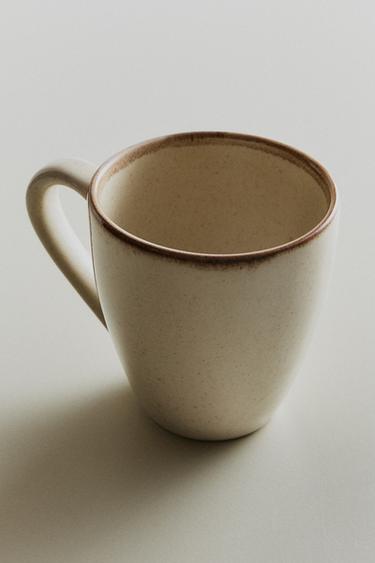 TASSE EN GRÈS - Écru clair de Zara - Image 4