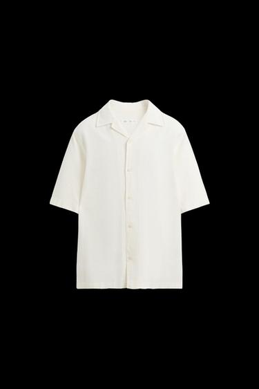TEXTURED JACQUARD SHIRT - Oyster-white by Zara - Image 0