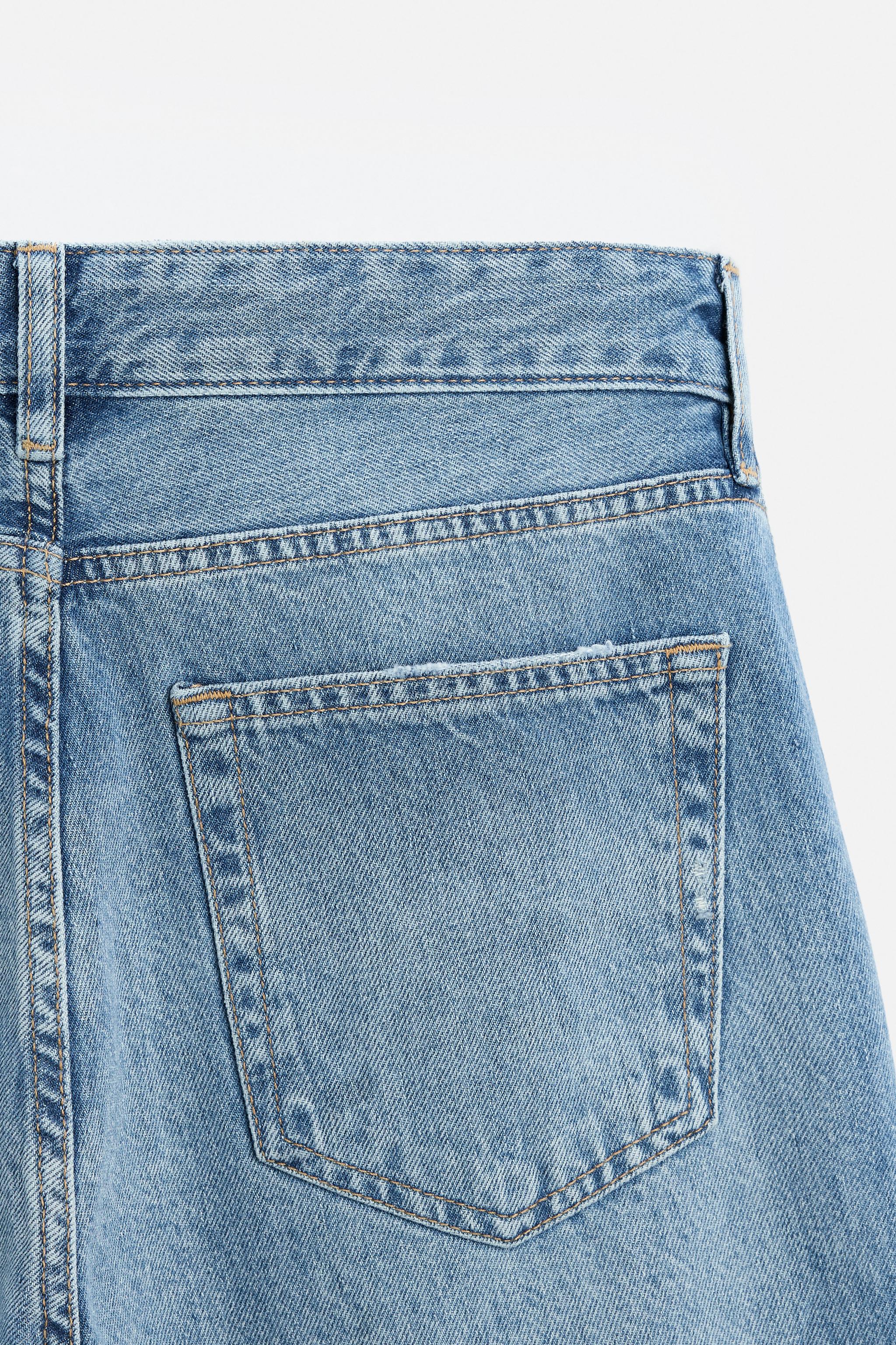 サイドバンド付きフレアフィットジーンズ - ライトブルー | ZARA