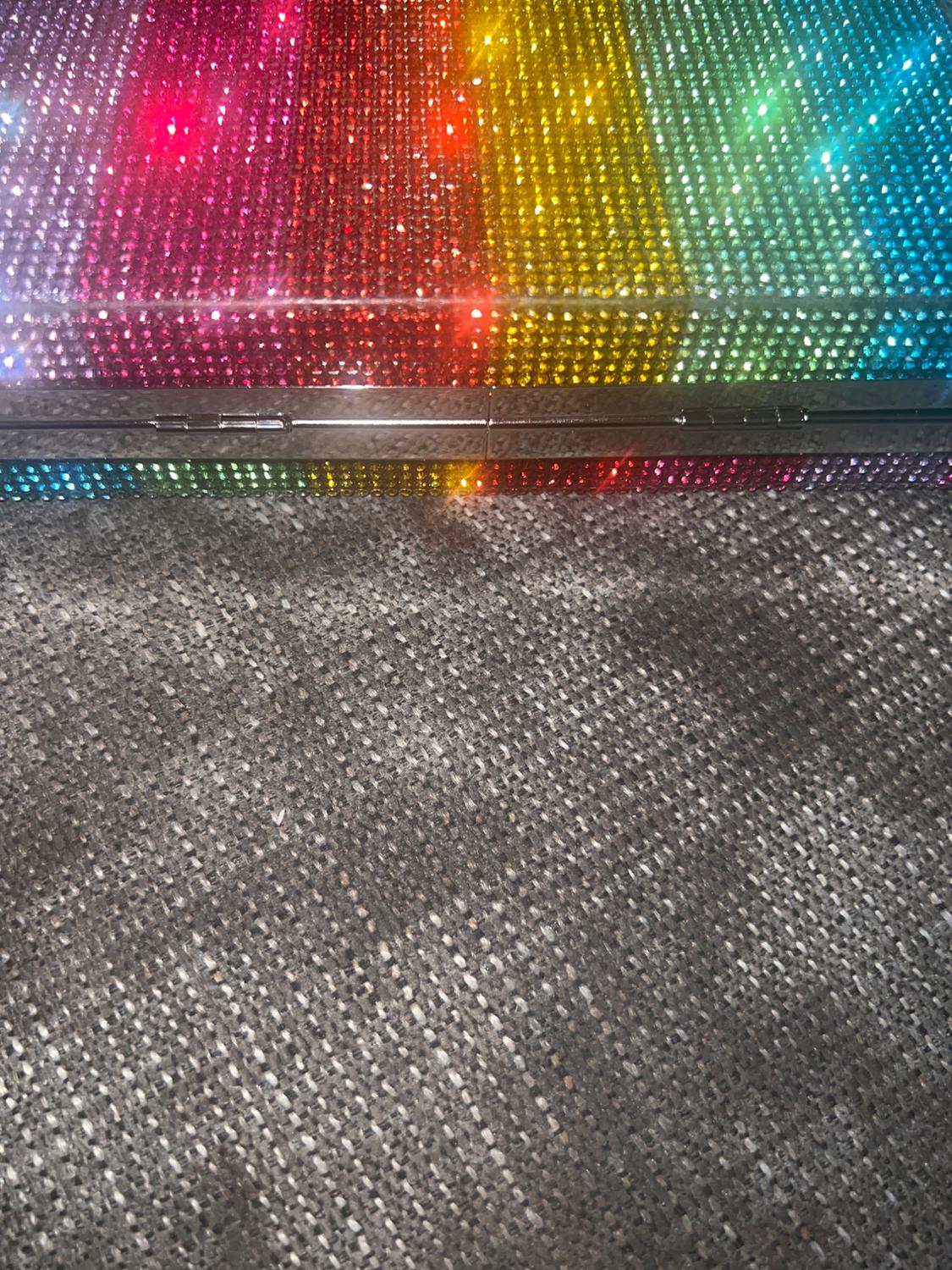 MULTICOLOR RHINESTONE CLUTCH - Image 3
