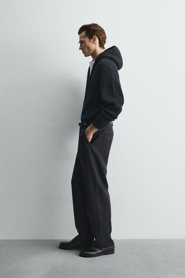 GILET À CAPUCHE EN MAILLE LIMITED EDITION - Bleu marine de Zara - Image 3