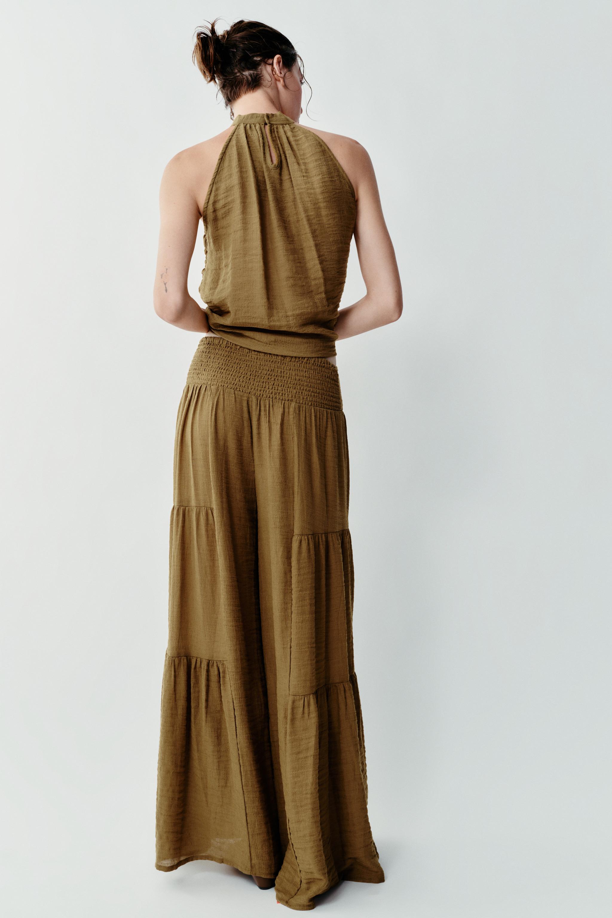 Женские брюки Zara VOLUMINOUS CUT PANTS — фото 5