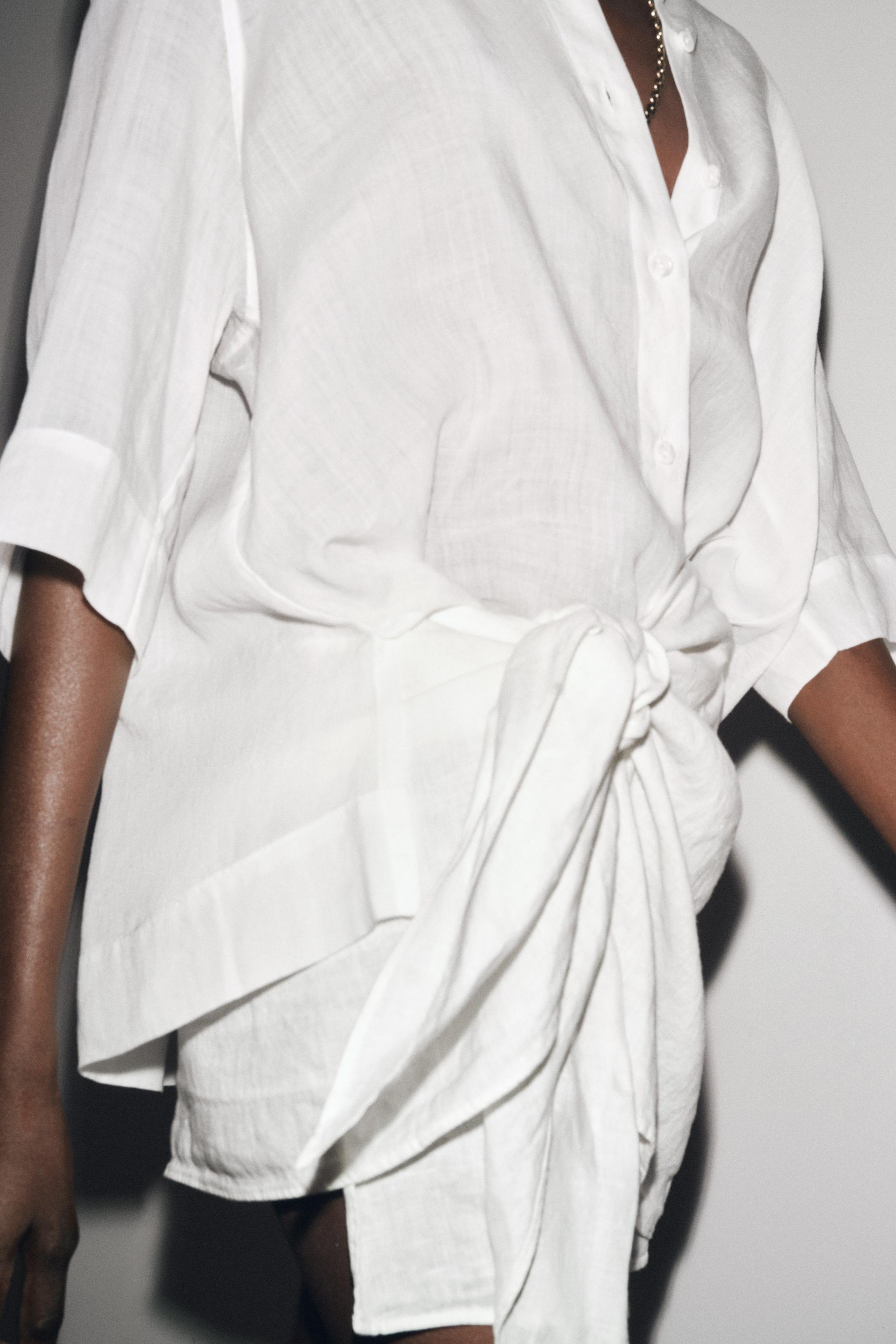 ラミーシャツ ZW COLLECTION - ホワイト | ZARA Japan / 日本