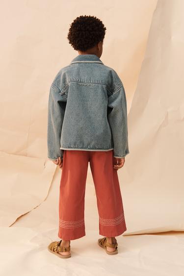 LIMITED EDITION DISTRESSED DENIM JACKET - Navy / White by Zara - Image 4