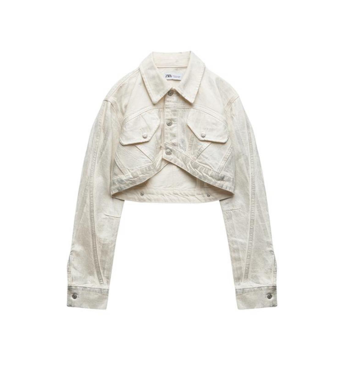 METALLIC CROP JACKET