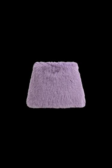 FALDA MINI EFECTO PELO HARRY LAMBERT FOR ZARA X DISNEY - Malva de Zara