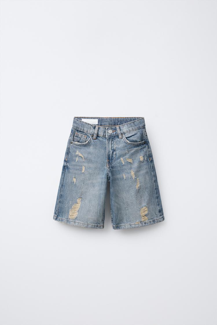 Jeans Uomo Pantaloni Corti Strappati Pantaloncini Jeans Jeans