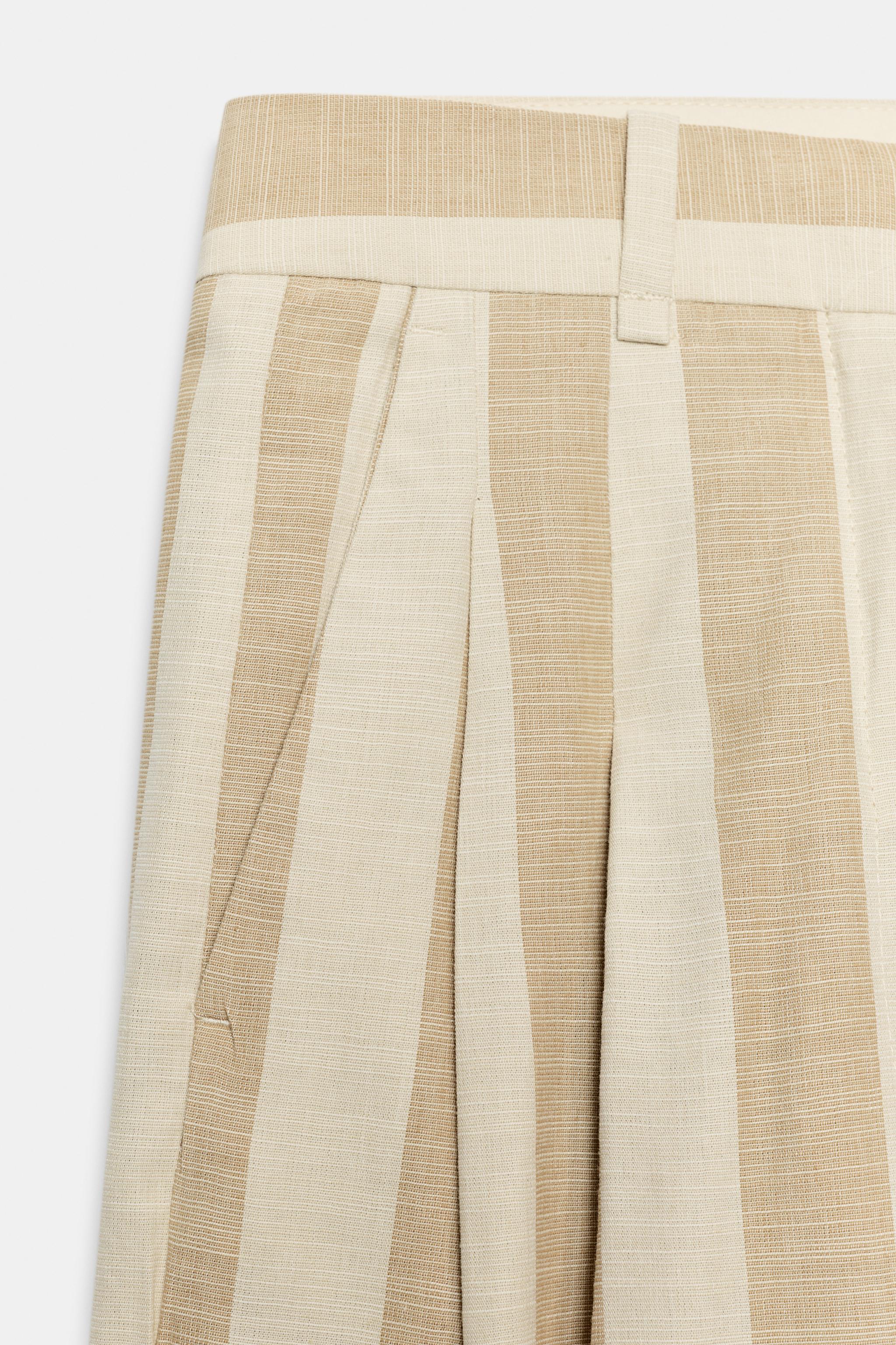 ZW COLLECTION STRIPED WIDE LEG PANTS