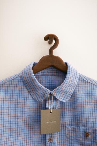 ZARA TIMELESS - CHEMISE À CARREAUX - Bleu de Zara - Image 2