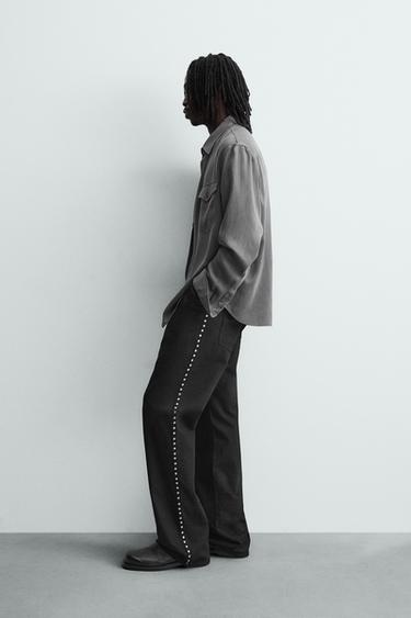 CHEMISE FLUIDE À POCHES - Gris de Zara - Image 3