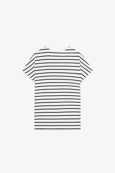 DOLMAN SLEEVE T-SHIRT - striped by Zara - Image 4