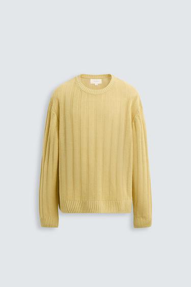 JERSEY 100% LINO CANALÉ - Amarillo de Zara
