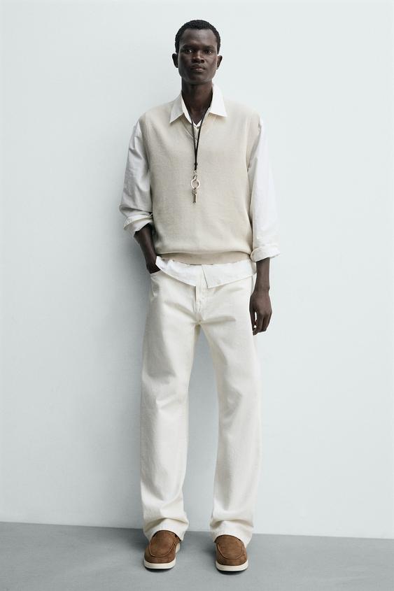 MOCASÍN PIEL CASUAL - Marrón de Zara - Imagen 0