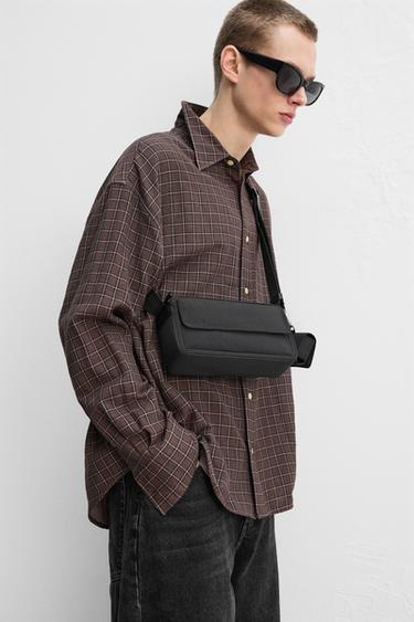 NYLON CROSSBODY BAG - Black by Zara - Image 0
