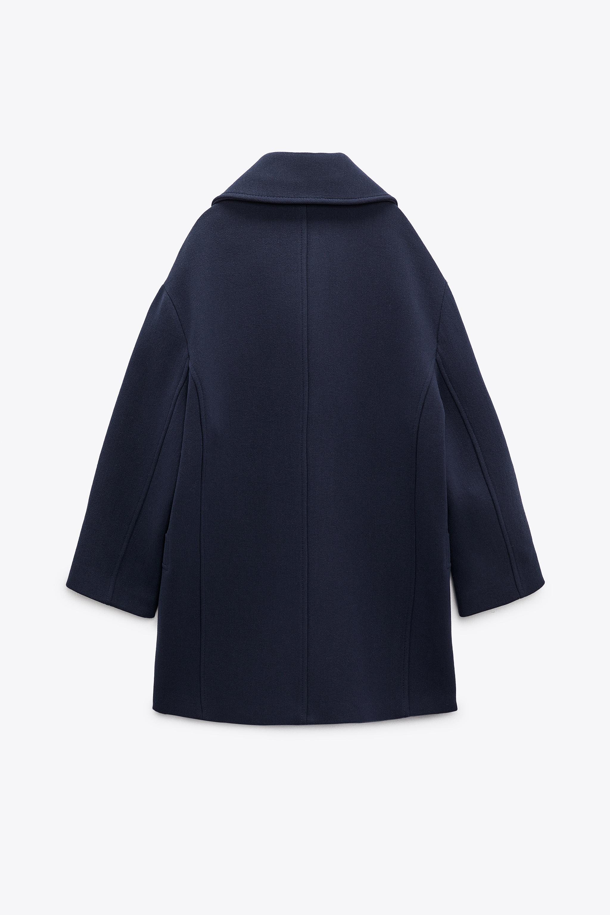 WOOL BLEND COAT LIMITED EDITION - Navy blue | ZARA United States