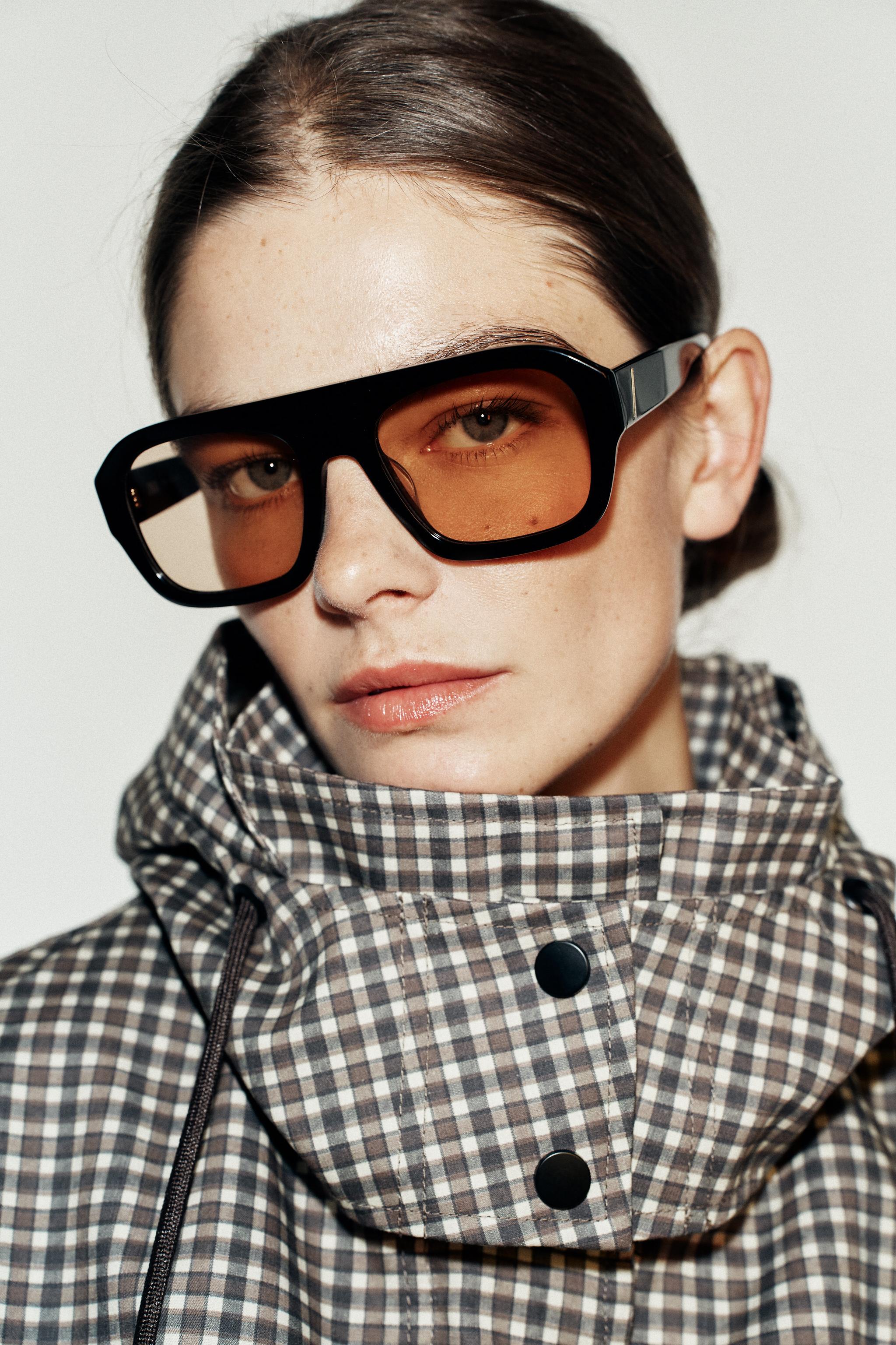 Женские куртки Zara PLAID HOODED JACKET — фото 5