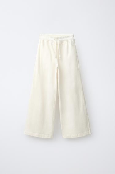 PUKAS SURF WIDE-LEG TROUSERS - Ecru by Zara - Image 0