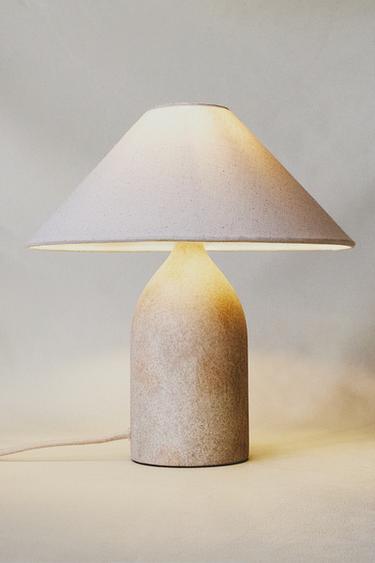 Zara CERAMIC MINI TABLE LAMP - Ecru