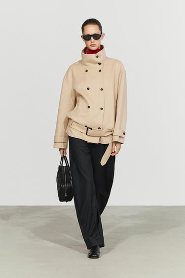 Belted trench coat — 754 1