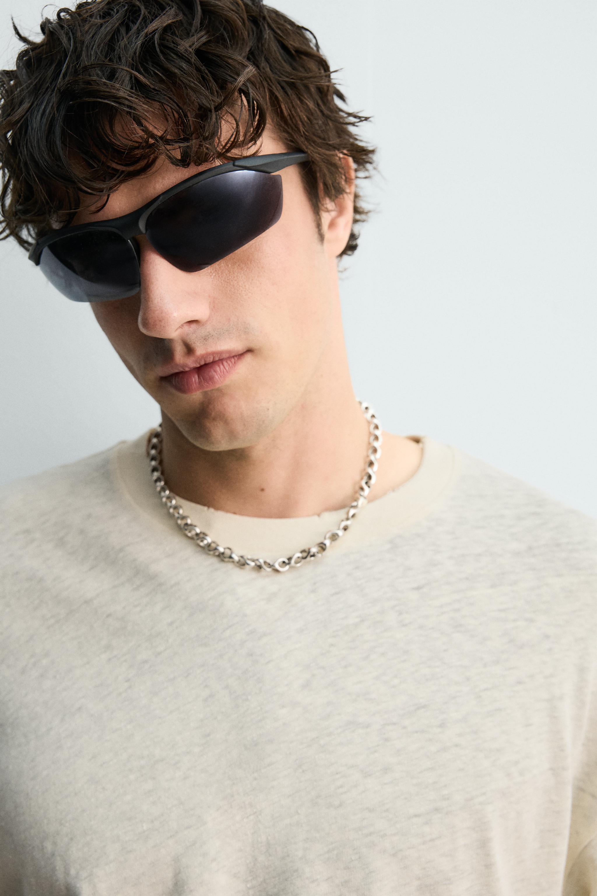 Zara HAWAII YIKAMALI KETEN PAMUKLU T-SHIRT görsel 5